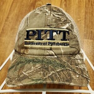 Pittsburgh Panthers Adult Hat Cap Snapback Camouflage Mesh‎ The Game
